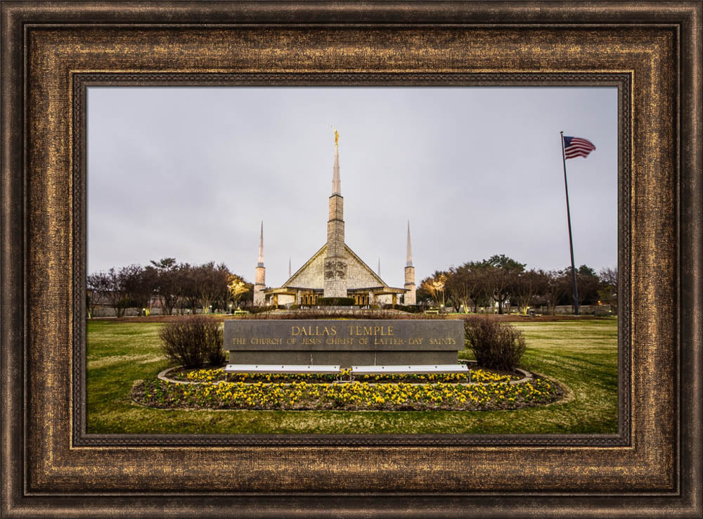 Dallas Temple - Sign by Scott Jarvie
