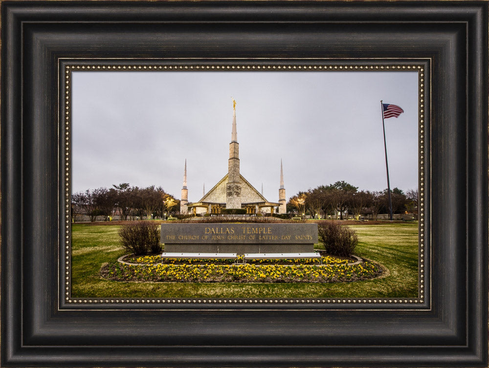 Dallas Temple - Sign by Scott Jarvie