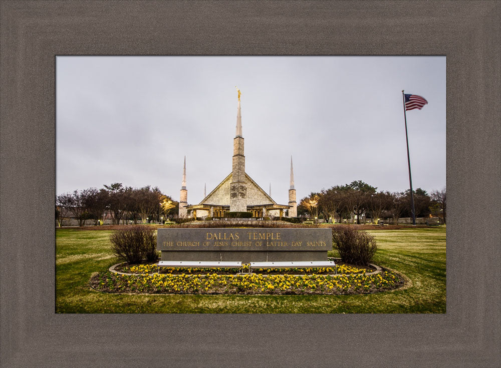 Dallas Temple - Sign by Scott Jarvie