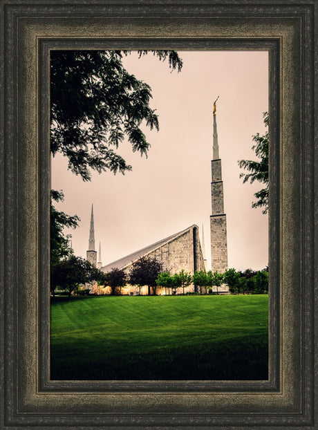 Chicago Temple - Cloudy Skies by Scott Jarvie