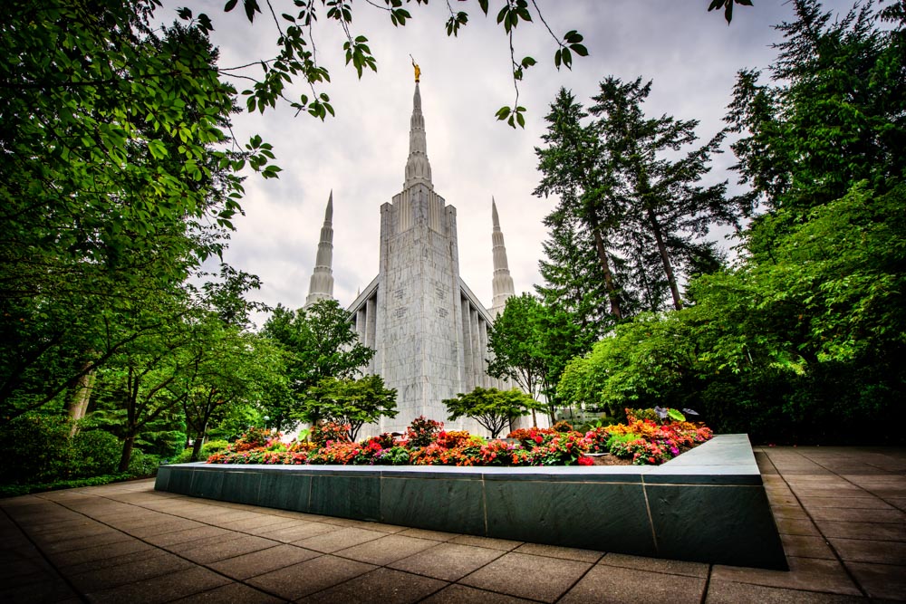 Portland Temple - Front by Scott Jarvie