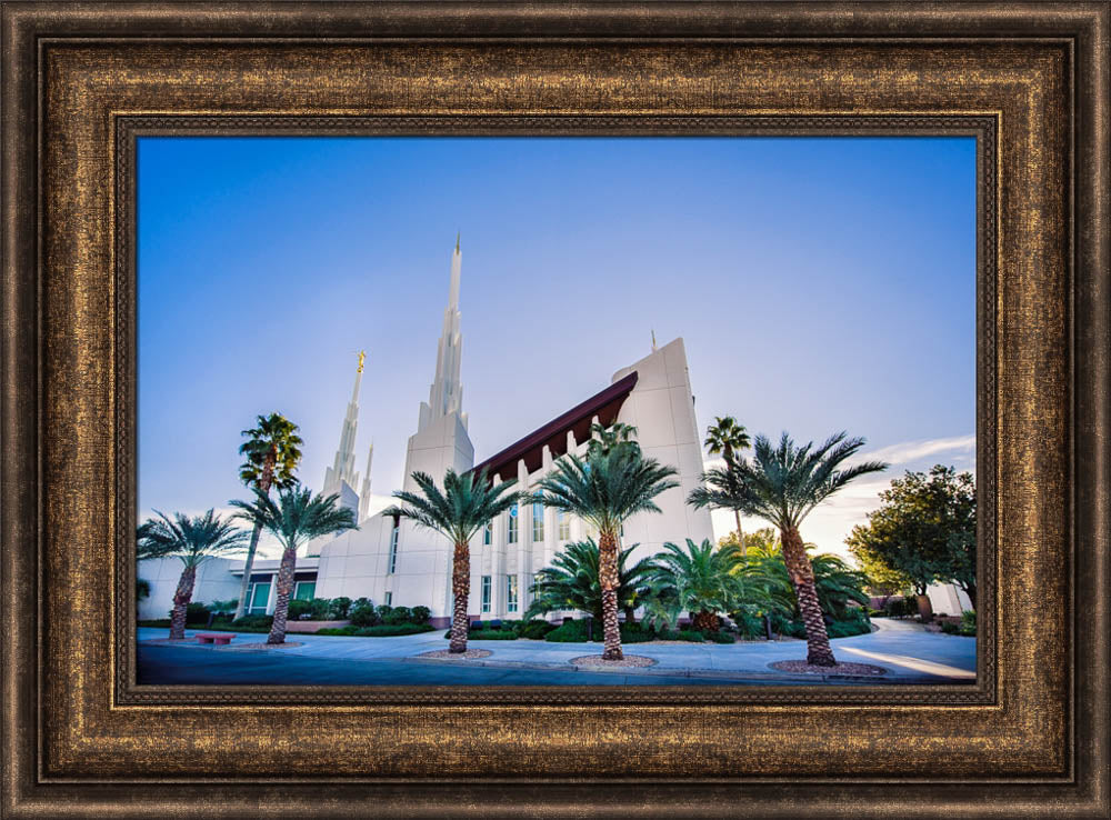 Las Vegas Temple - Blue Skies from the Front by Scott Jarvie