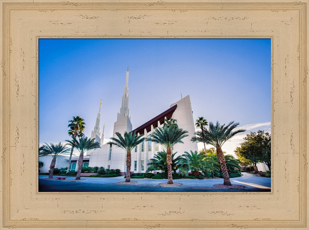 Las Vegas Temple - Blue Skies from the Front by Scott Jarvie