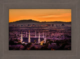 Las Vegas Temple - Orange Sunset by Scott Jarvie