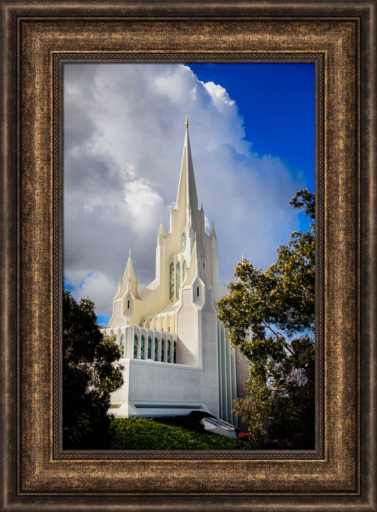 San Diego Temple - Spire and Cloud by Scott Jarvie
