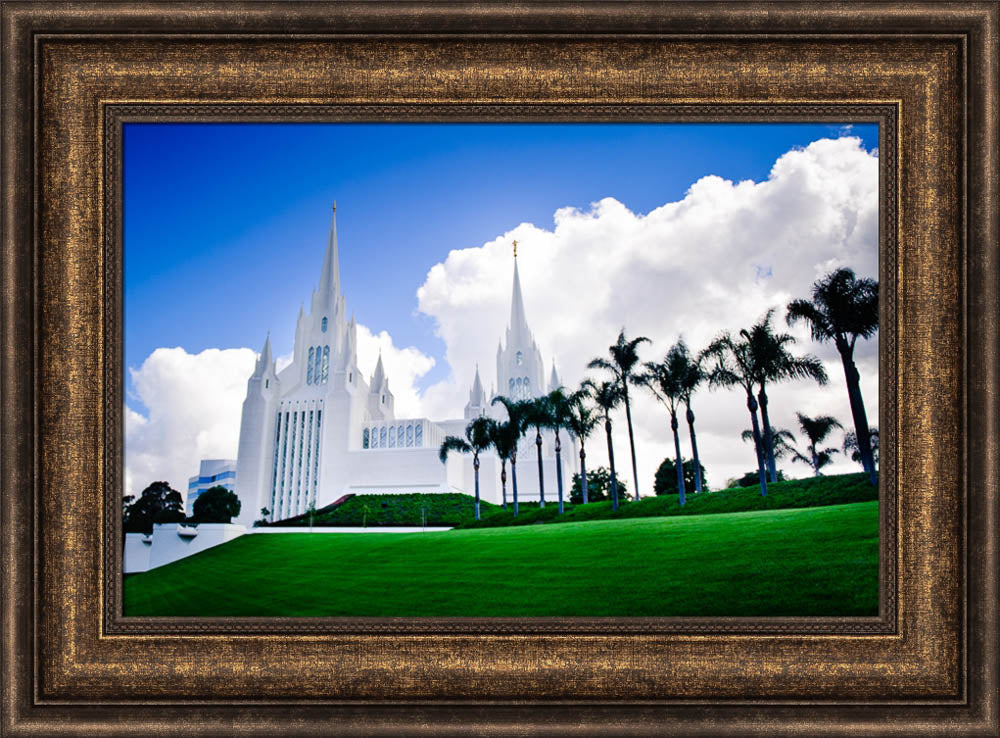 San Diego Temple - Summer Palms by Scott Jarvie