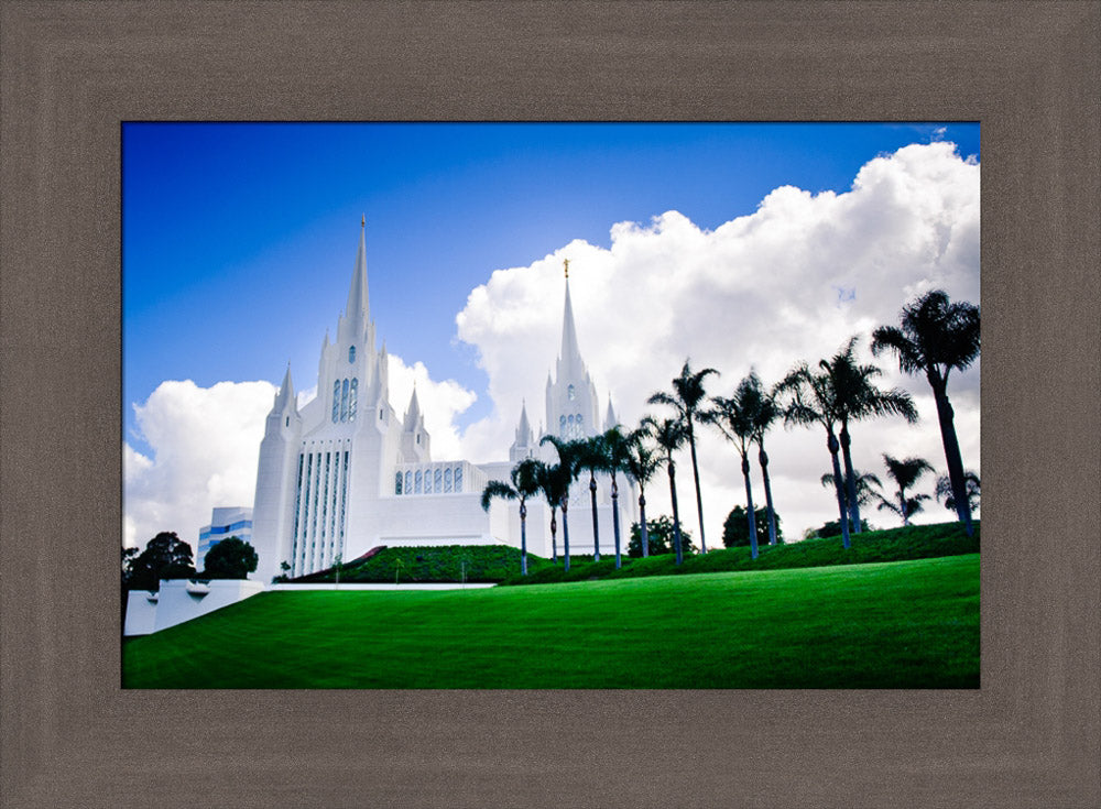 San Diego Temple - Summer Palms by Scott Jarvie