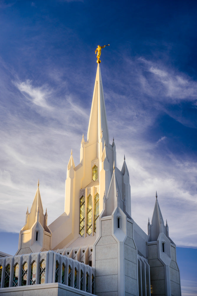 San Diego Temple - In the Sky by Scott Jarvie