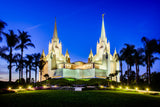 San Diego Temple - Lights on a Hill by Scott Jarvie