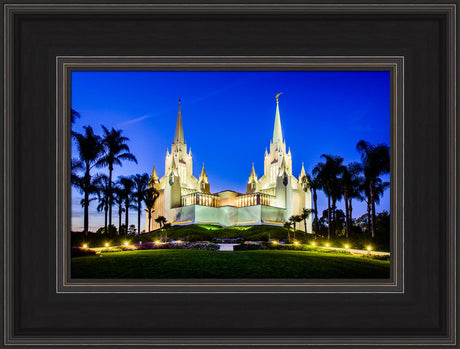 San Diego Temple - Lights on a Hill by Scott Jarvie