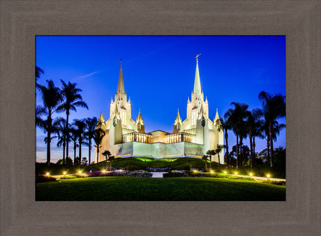 San Diego Temple - Lights on a Hill by Scott Jarvie