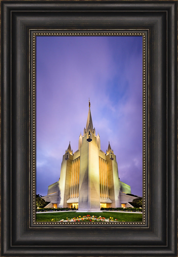 San Diego Temple - Twilight Vertical by Scott Jarvie