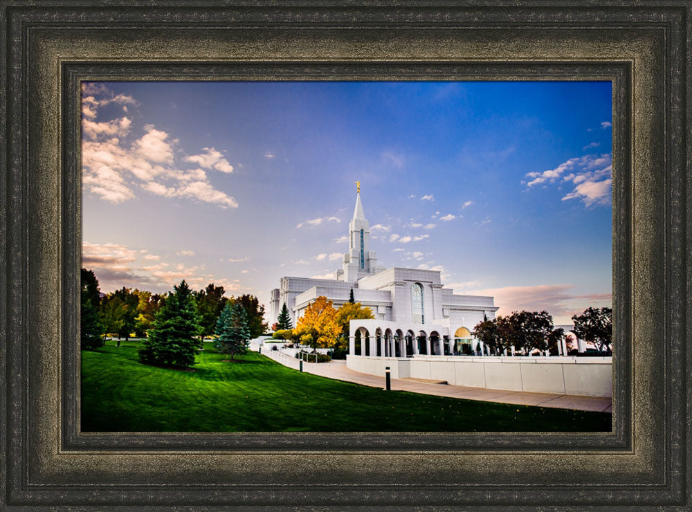 Bountiful Temple - Early Fall by Scott Jarvie