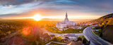 Bountiful Temple - Sunset Panorama by Scott Jarvie