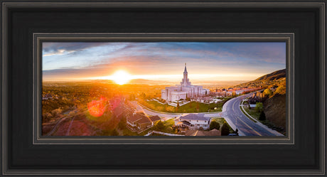 Bountiful Temple - Sunset Panorama by Scott Jarvie