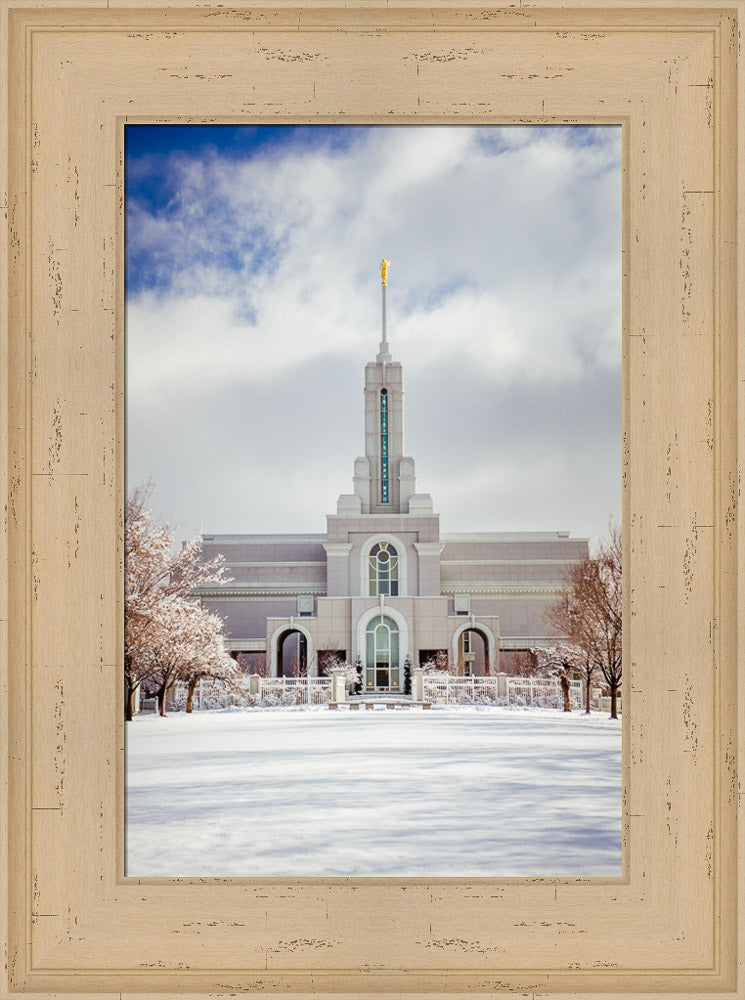 Mt Timpanogos Temple - Snowy White by Scott Jarvie