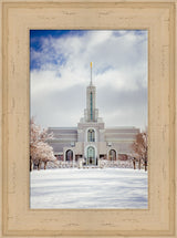 Mt Timpanogos Temple - Snowy White by Scott Jarvie