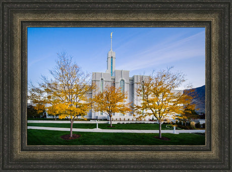 Mt Timpanogos Temple - Fall Trees by Scott Jarvie