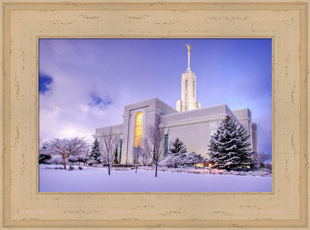 Mt Timpanogos Temple - After a Snowstorm by Scott Jarvie