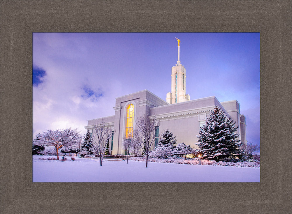 Mt Timpanogos Temple - After a Snowstorm by Scott Jarvie