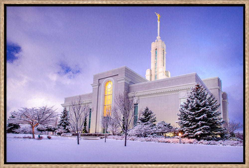 Mt Timpanogos Temple - After a Snowstorm by Scott Jarvie