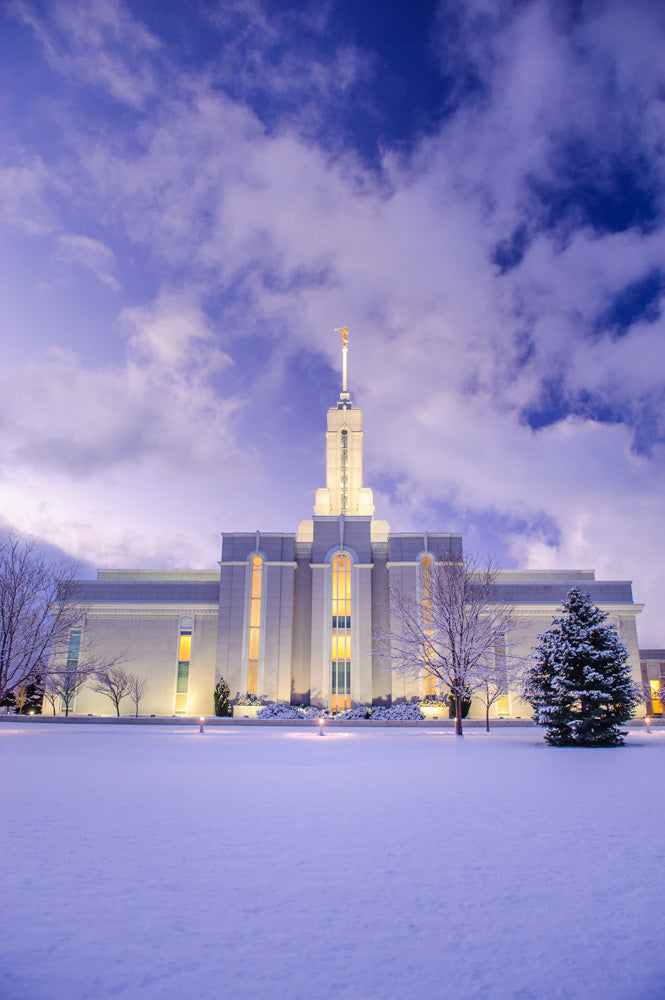 Mt Timpanogos Temple - Morning Snow by Scott Jarvie