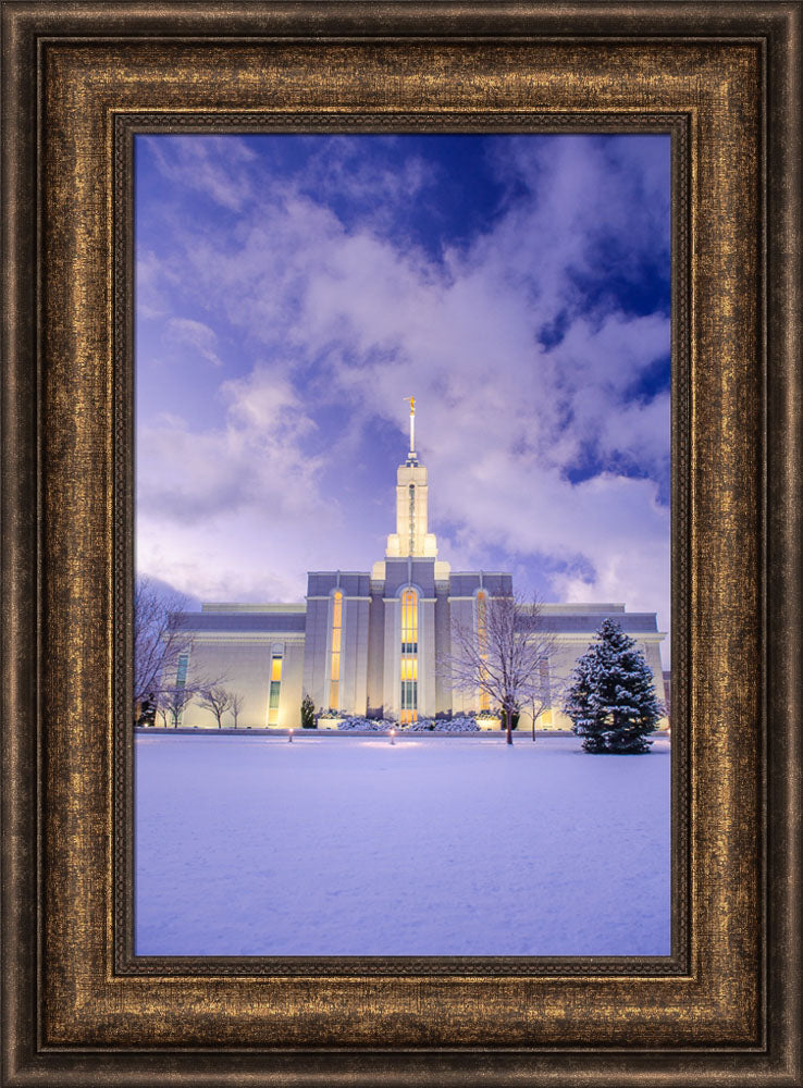 Mt Timp Temple at high quality Sunset 14x11