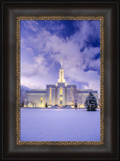 Mt Timpanogos Temple - Morning Snow by Scott Jarvie