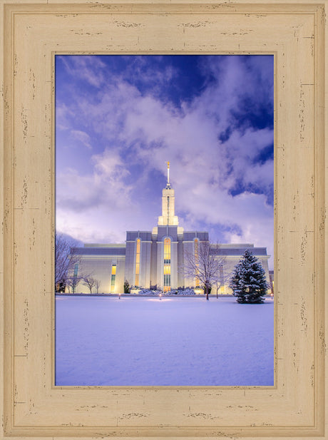 Mt Timpanogos Temple - Morning Snow by Scott Jarvie