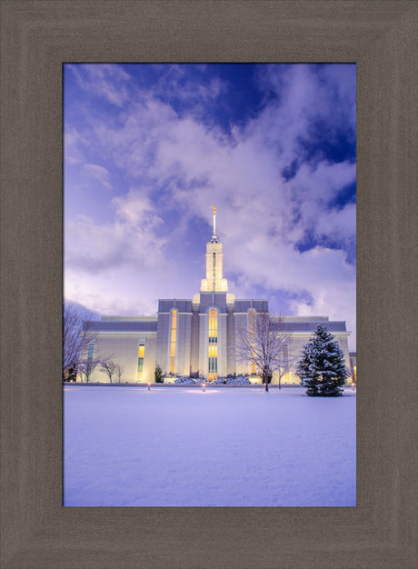 Mt Timpanogos Temple - Morning Snow by Scott Jarvie