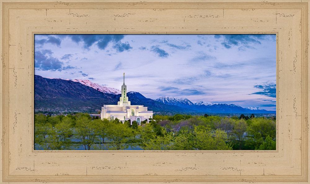 Mt Timpanogos Temple - Evening Lights by Scott Jarvie