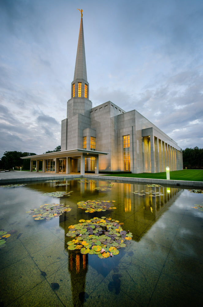 Preston Temple - Morning Reflection by Scott Jarvie