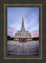 Preston Temple - Courtyard Sunrise by Scott Jarvie