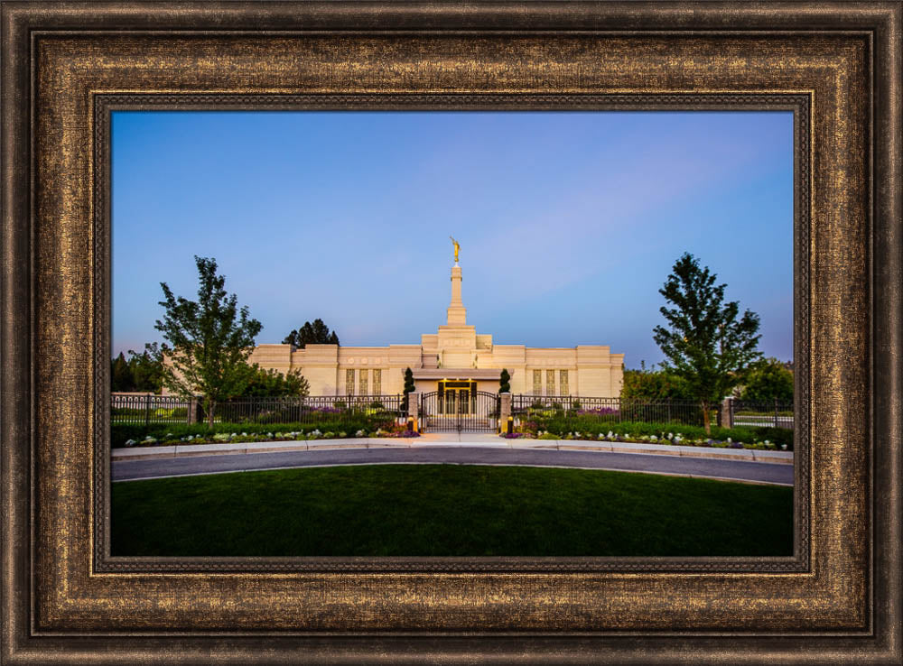 Spokane Temple - Gates by Scott Jarvie