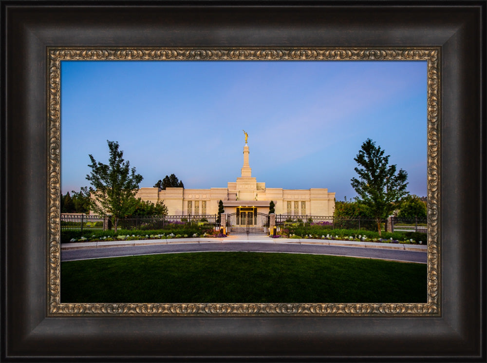 Spokane Temple - Gates by Scott Jarvie