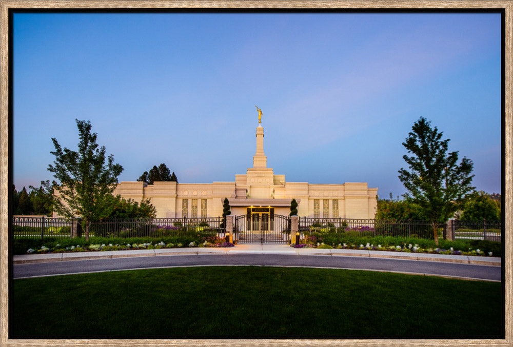 Spokane Temple - Gates by Scott Jarvie