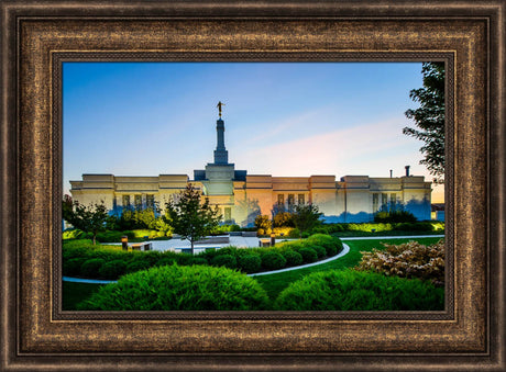 Spokane Temple - Garden Courtyard by Scott Jarvie