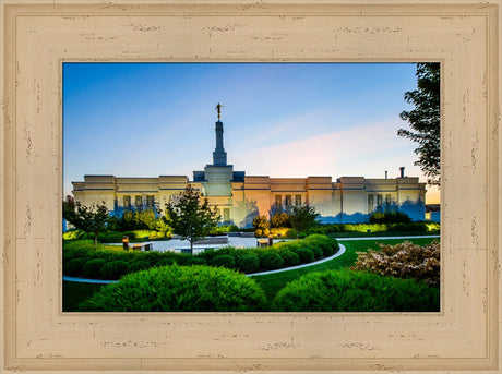 Spokane Temple - Garden Courtyard by Scott Jarvie