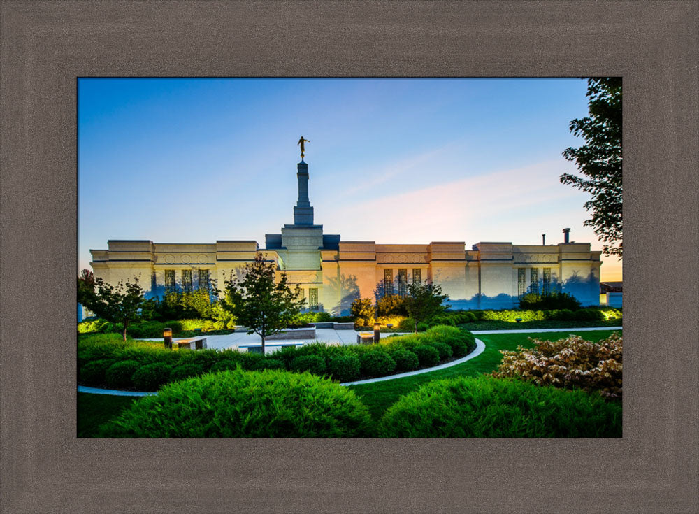 Spokane Temple - Garden Courtyard by Scott Jarvie