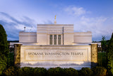 Spokane Temple - Sign by Scott Jarvie