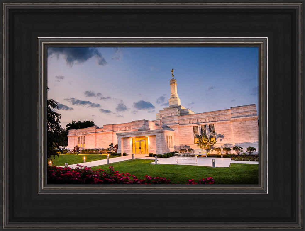 Columbus Temple - Evening Shadows by Scott Jarvie