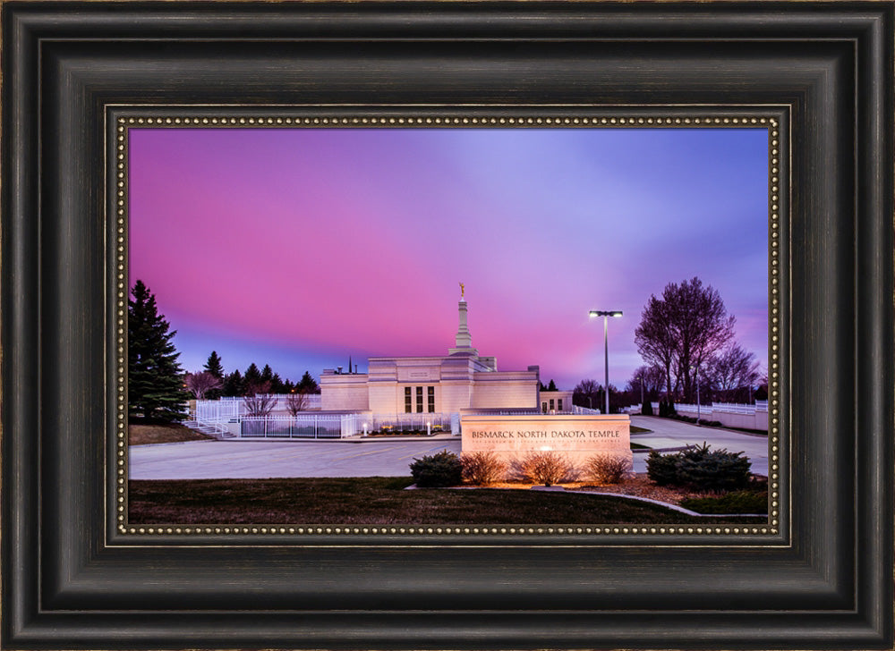 Bismarck Temple - Pink Evening by Scott Jarvie