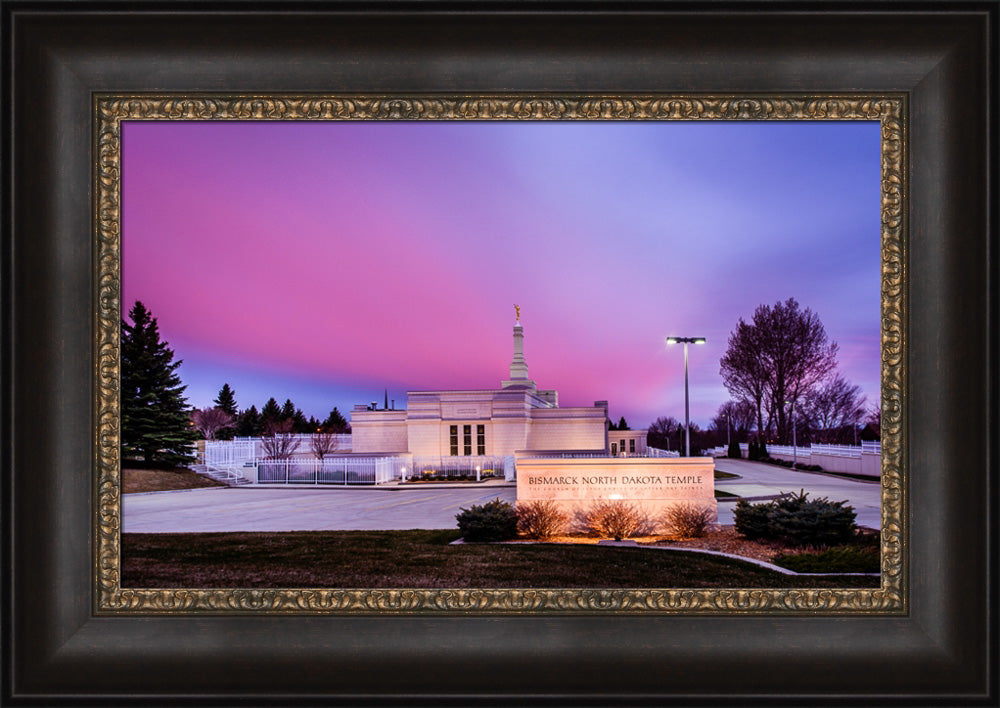 Bismarck Temple - Pink Evening by Scott Jarvie