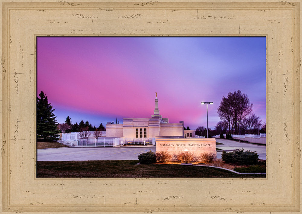 Bismarck Temple - Pink Evening by Scott Jarvie