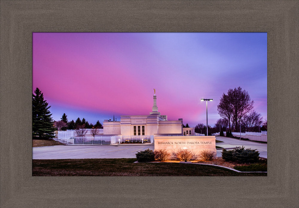 Bismarck Temple - Pink Evening by Scott Jarvie
