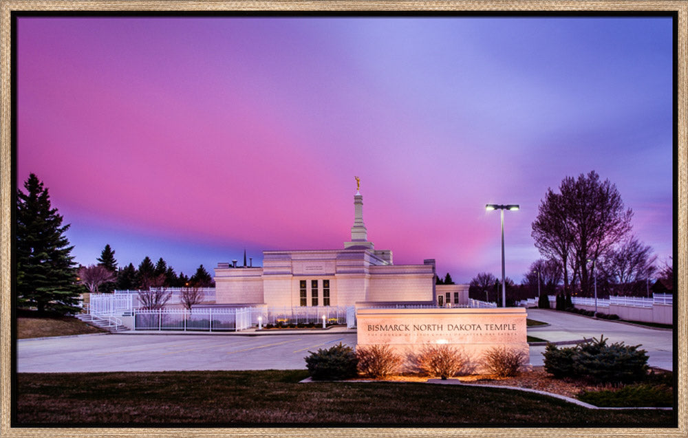 Bismarck Temple - Pink Evening by Scott Jarvie