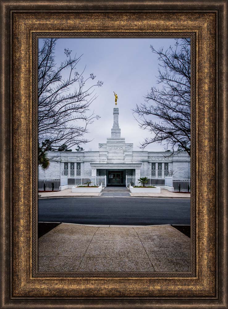 Columbia Temple - Front with Trees by Scott Jarvie