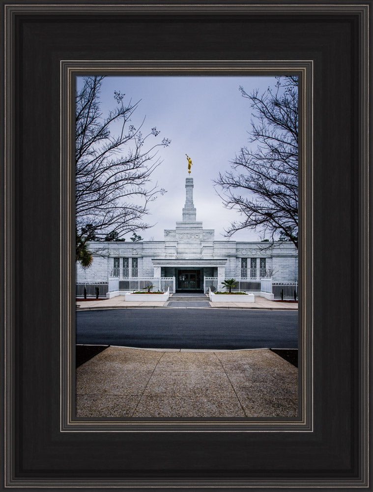 Columbia Temple - Front with Trees by Scott Jarvie