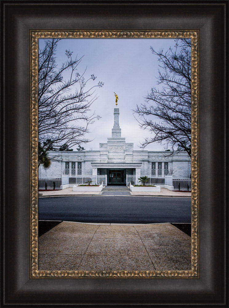 Columbia Temple - Front with Trees by Scott Jarvie