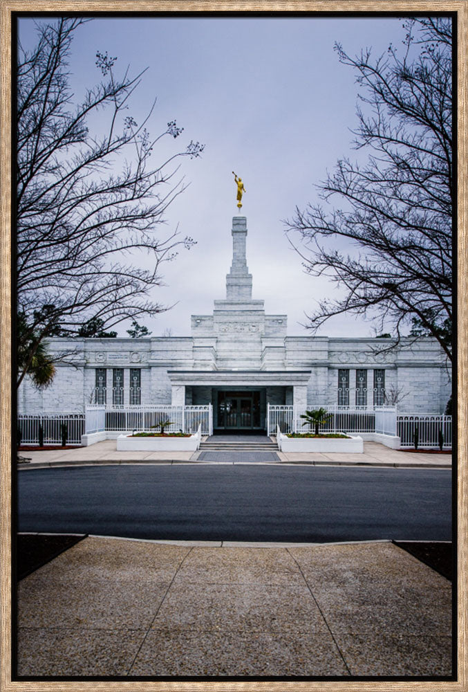 Columbia Temple - Front with Trees by Scott Jarvie